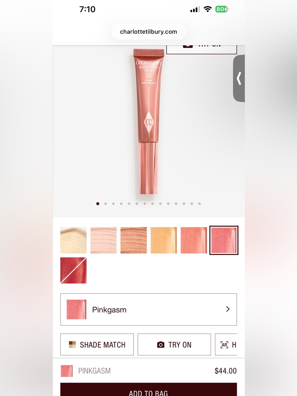 Charlotte Tilbury Glowgasm Beauty Light Wand - Pinkham - Picture 2 of 8